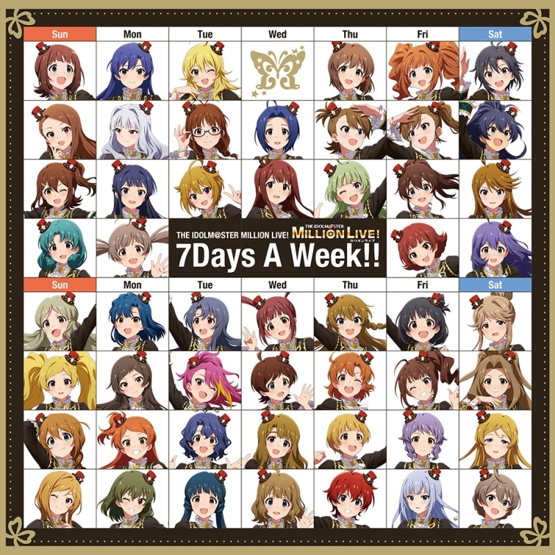 【음악】 THE IDOLM@STER MILLION LIVE!「7Days A Week!!」