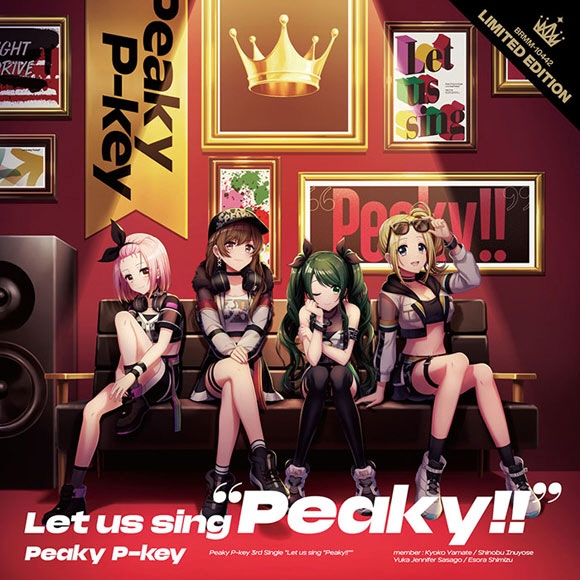 【캐릭터송】 D4DJ Peaky P-key Let us sing ”Peaky!!” Blu-ray포함 생산한정반