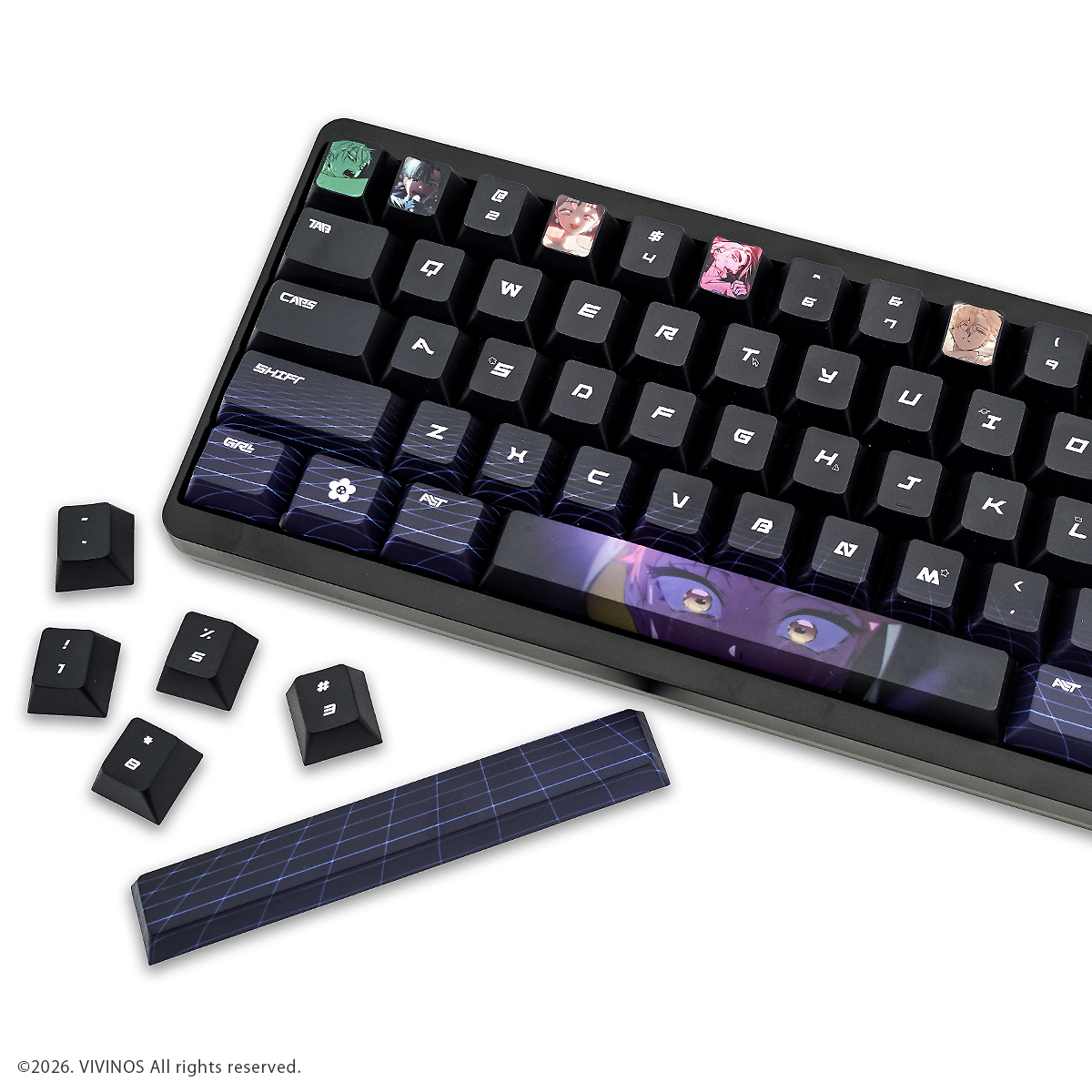 【굿즈-그 외】 ALIEN STAGE&times;후모코레 키캡 세트