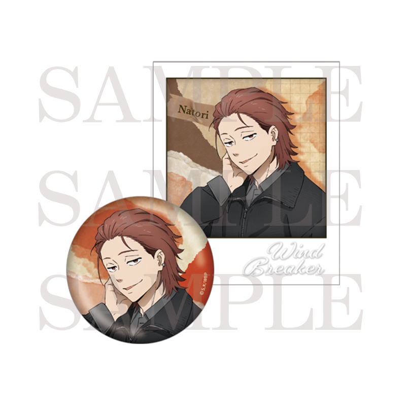 【굿즈-세트】 WIND BREAKER 캔뱃지&카드 세트 나토리 신고