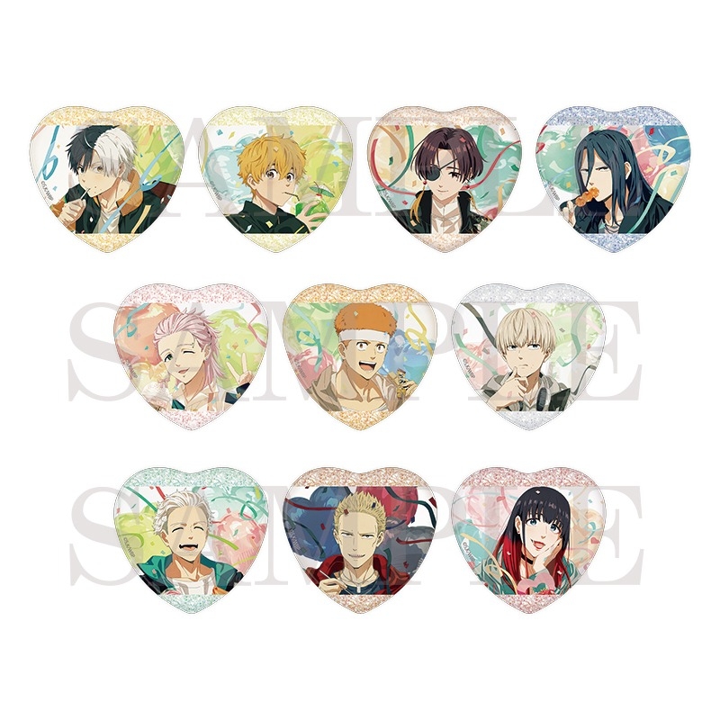 【굿즈-뱃지】 WIND BREAKER B10 랜덤 하트모양 글리터 캔뱃지 컴플리트 BOX