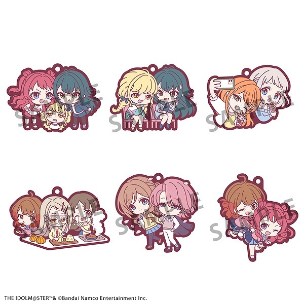 【굿즈-키홀더】 학원 아이돌마스터 B6 러버 마스코트 버디코레 키홀더 (2501메가하우스) (랜덤)