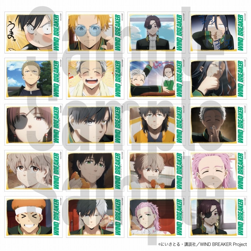 【굿즈-스티커】 WIND BREAKER 애니판 B10 트레이딩 스티커 2장 세트