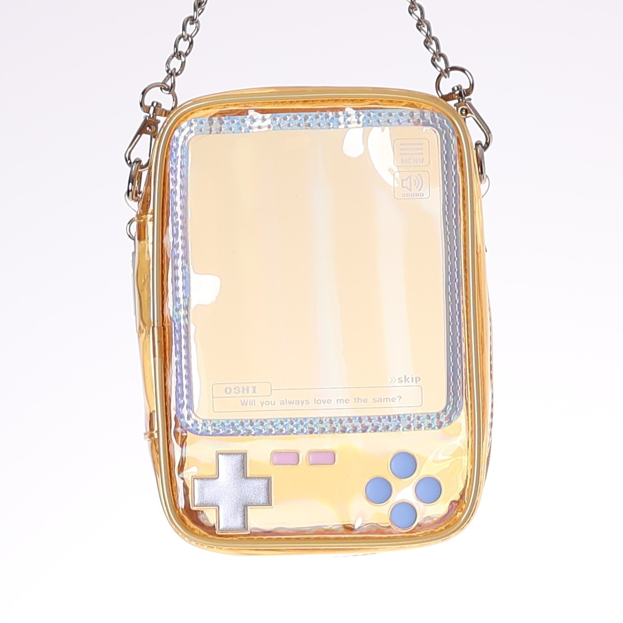 【굿즈-파우치】 논캐릭 코아데 Osel 휴대폰게임 모양 마스코트 파우치 옐로우