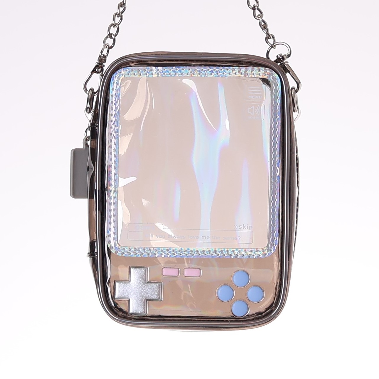 【굿즈-파우치】 논캐릭 코아데 Osel 휴대폰게임 모양 마스코트 파우치 블랙