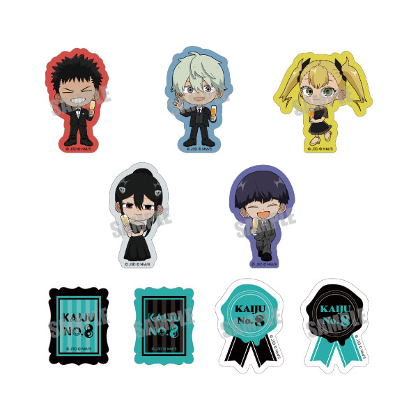 【굿즈-씰】 괴수 8호 애니판 플레이크 스티커 Party ver.