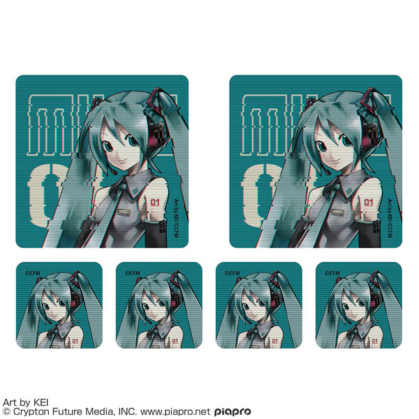 【굿즈-스티커】 VOCALOID 하츠네미쿠 미니 스티커 세트