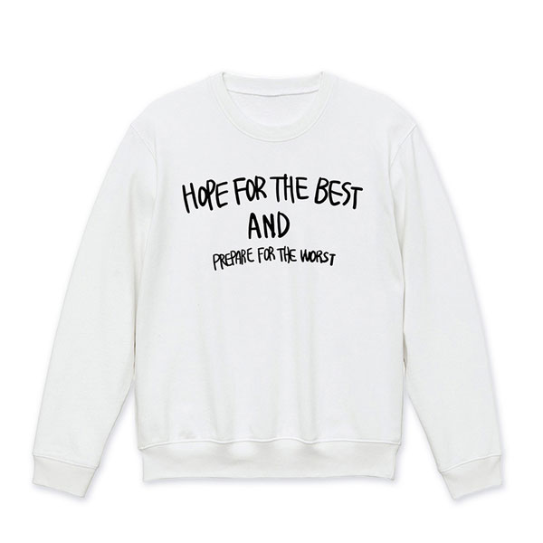 【굿즈-티셔츠】 걸즈 밴드 크라이 트레이너 티셔츠 이세리 니나의 HOPE FOR THE BEST WHITE-XL