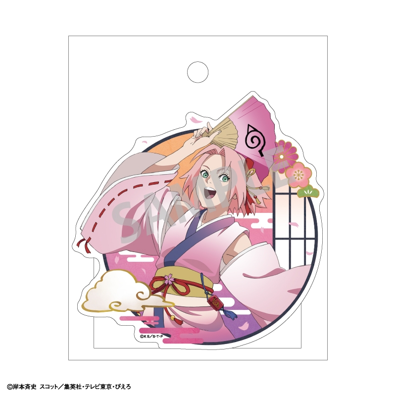 【굿즈-스티커】 나루토 질풍전 다이컷 스티커 하루노 사쿠라/무용