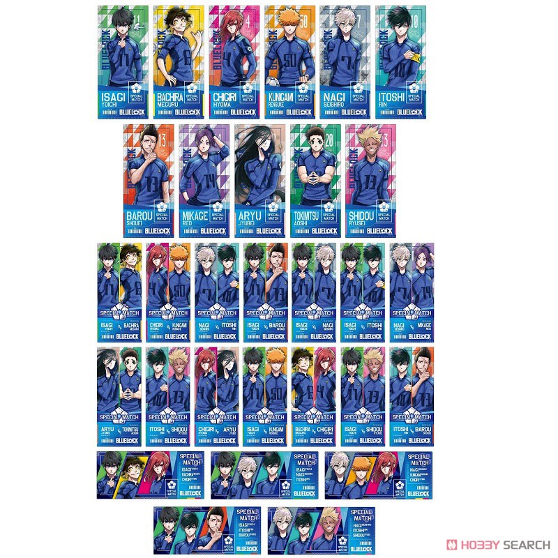【굿즈-카드콜렉션】 블루 록 B30 트레이딩 티켓풍 클리어카드