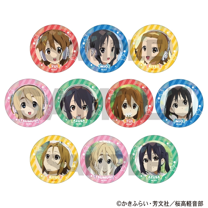 【굿즈-캔뱃지】 케이온! B10 트레이딩 홀로그램 캔뱃지 (랜덤)