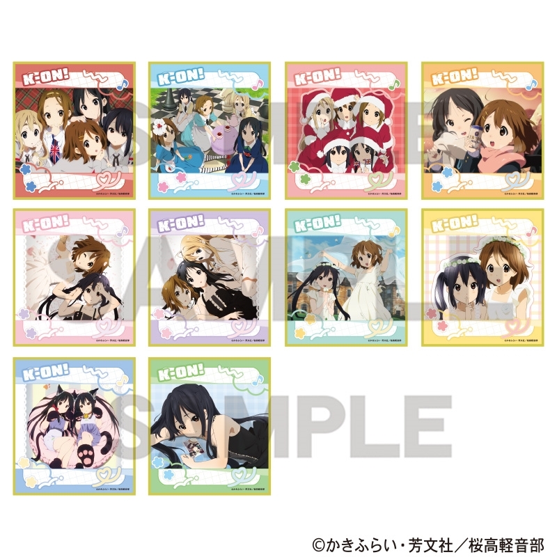 【굿즈-색지】 케이온! B10 트레이딩 미니 색지 (랜덤)