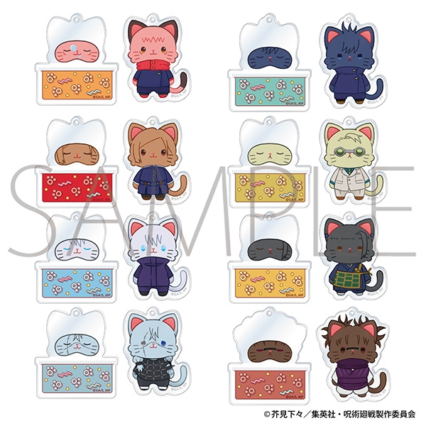 【굿즈-키홀더】 주술회전 2기 B8 withCAT illustration Ver. 오야스미 슬라이드 아크릴키홀더 컬렉션