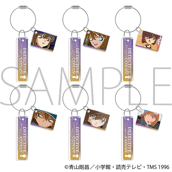 【굿즈-키홀더】 명탐정 코난 애니판 B6 아크릴 플레이트 컬렉션 하이바라 아이 (랜덤)