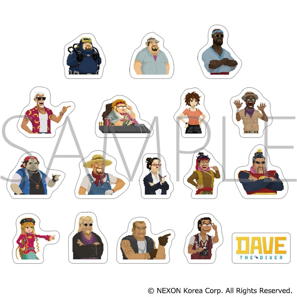 【굿즈-씰】 데이브 더 다이버 플레이크 스티커