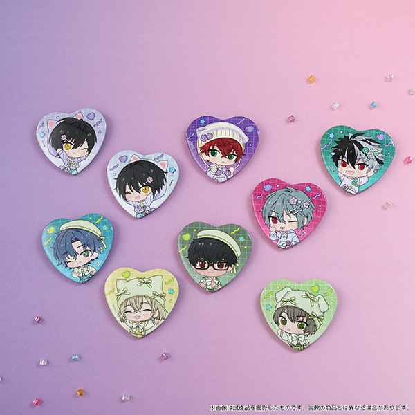 【굿즈-캔뱃지】 마법사의 약속 원작판 B9 하트형 캐릭 뱃지 팝ver. B (랜덤)