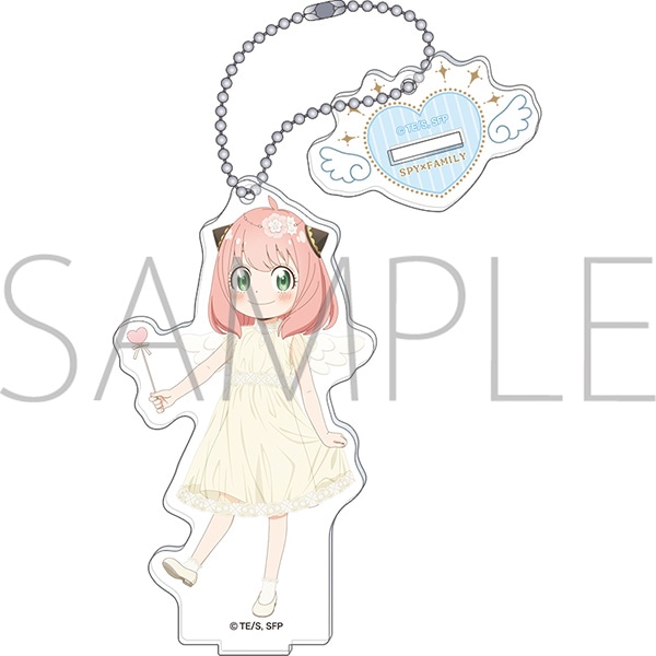 【굿즈-키홀더】 SPY x FAMILY 애니판 아크릴 스탠드 키홀더 아냐 포저 (천사)