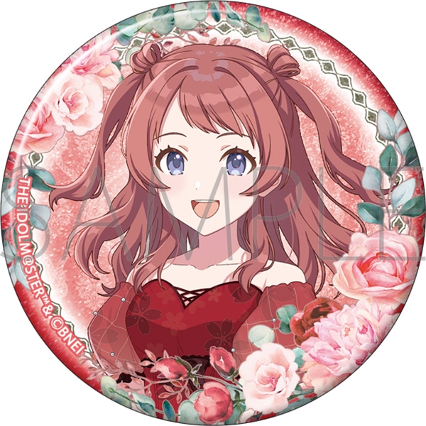 【굿즈-캔뱃지】 학원 아이돌마스터 원작판 글리터 캔뱃지 하나미 사키