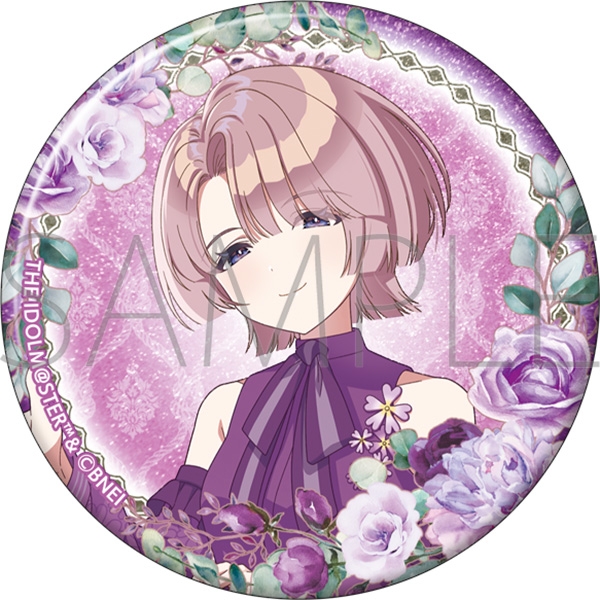 【굿즈-캔뱃지】 학원 아이돌마스터 원작판 글리터 캔뱃지 아리무라 마오