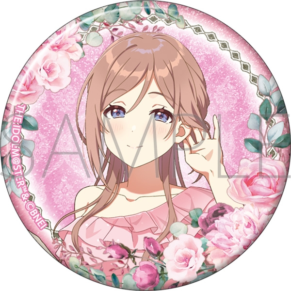 【굿즈-캔뱃지】 학원 아이돌마스터 원작판 글리터 캔뱃지 히메사키 리나미