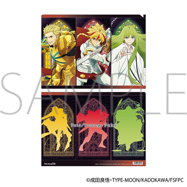 【굿즈-클리어파일】 Fate/strange Fake 애니판 클리어파일 집합