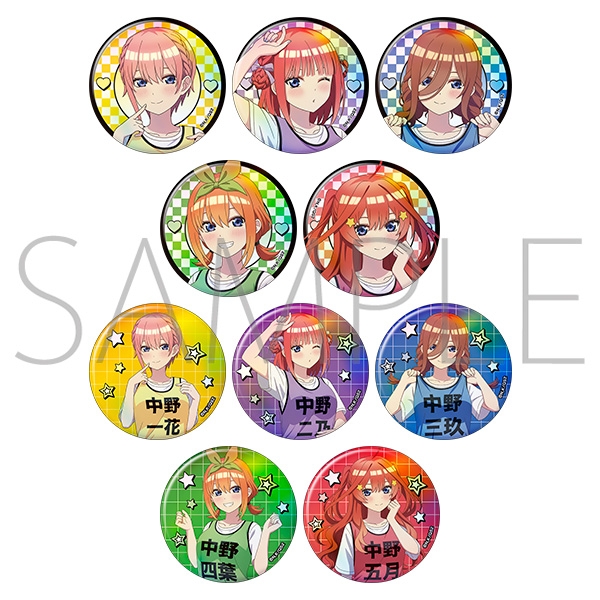 【굿즈-캔뱃지】 5등분의 신부 B10 애니판 캬라뱃지 컬렉션 (랜덤)