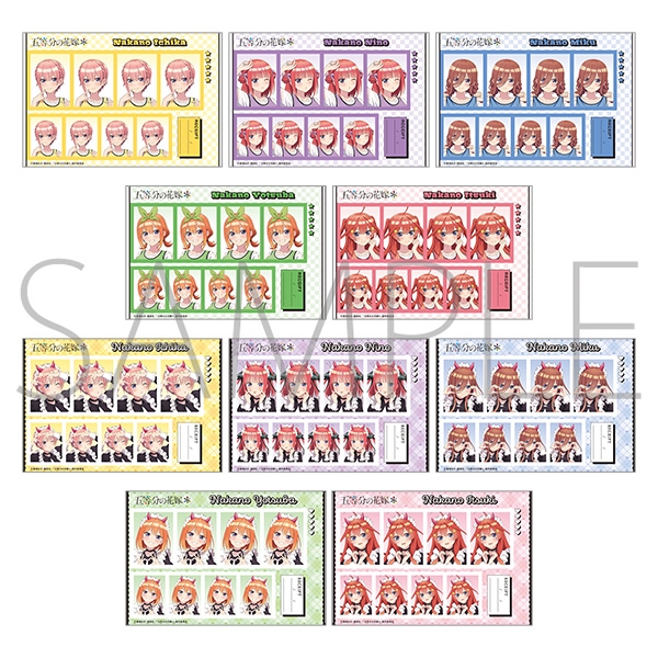 【굿즈-브로마이드】 5등분의 신부 B10 애니판 증명사진관 (랜덤)