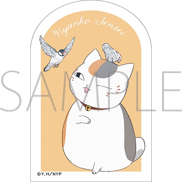 【굿즈-스티커】 나츠메 우인장 애니판 스티커 냥코 센세