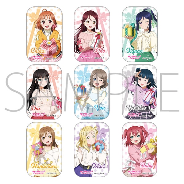 【굿즈-캔뱃지】 러브라이브! 선샤인!! B9 스퀘어 캐릭터 뱃지 컬렉션 애니판 (랜덤)