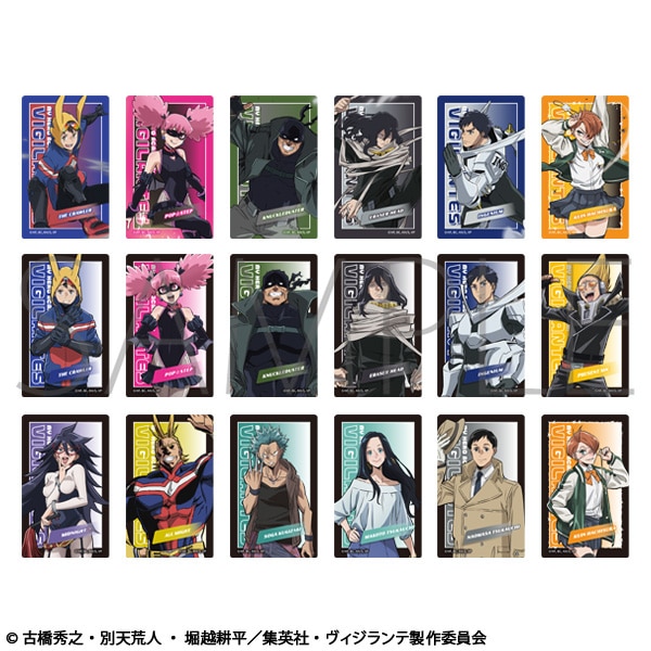 【굿즈-카드】 나의 히어로 아카데미아 B9 애니판 메모리얼 클리어 카드 컬렉션 비질랜티 (랜덤)