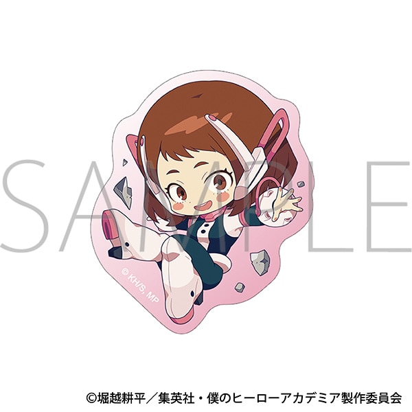 【굿즈-스티커】 나의 히어로 아카데미아 애니판 스티커 우라라카 오챠코