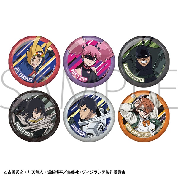 【굿즈-캔뱃지】 나의 히어로 아카데미아 B6 애니판 비질랜티 캬라뱃지 컬렉션 (랜덤)