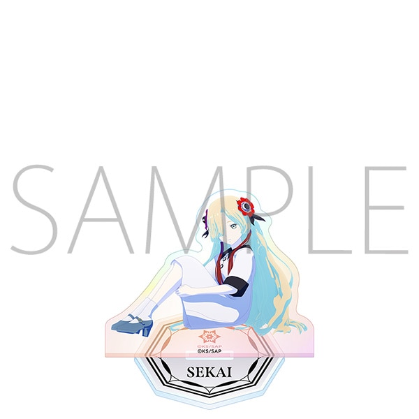 【굿즈-아크릴스탠드】 카미츠바키시 건설중. 애니판 오로라 아크릴스탠드 요루카와 세카이B