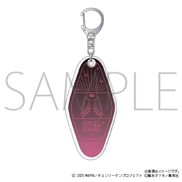 【굿즈-키홀더】 체인소 맨 극장판 아크릴 키홀더 천사의 악마 네온
