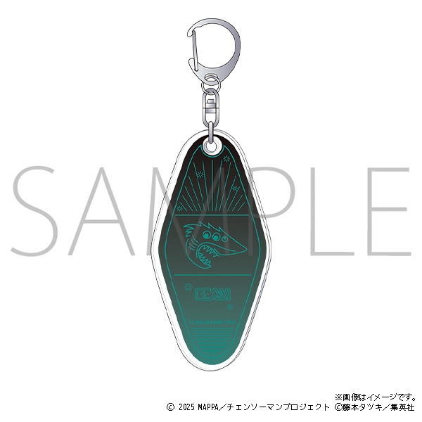 【굿즈-키홀더】 체인소 맨 극장판 아크릴 키홀더 빔 네온