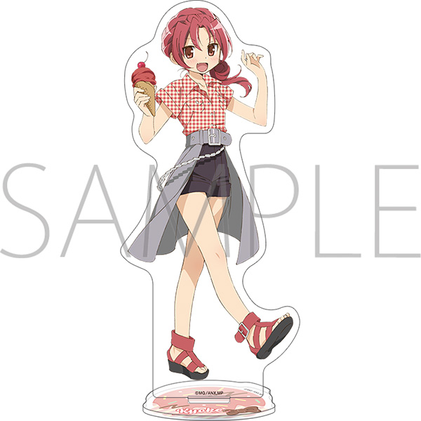 【굿즈-스탠드팝】 마법소녀 마도카 마기카 애니판 아크릴스탠드 사쿠라 쿄코(ice cream PARTY)