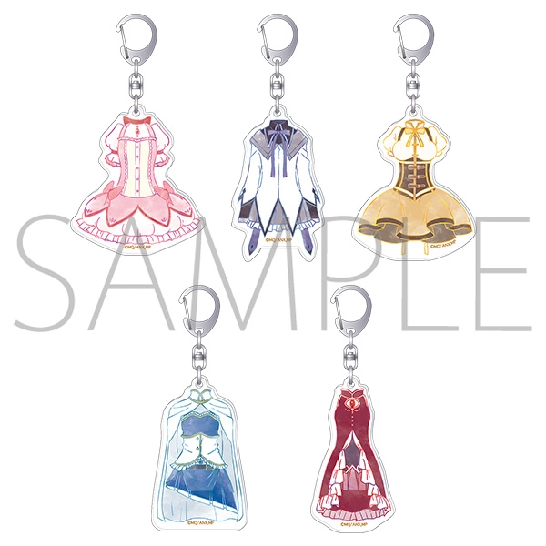 【굿즈-키홀더】 마법소녀 마도카 마기카 B5 애니판 아크릴 키홀더 컬렉션 마법소녀 의상 (랜덤)