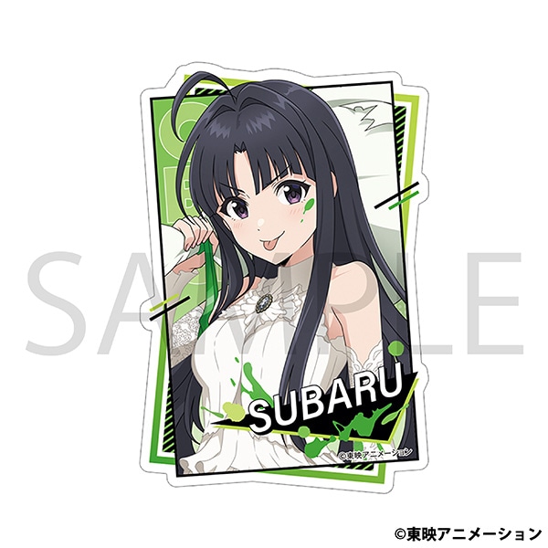 【굿즈-스티커】 걸즈 밴드 크라이 애니판 다이컷 스티커 아와 스바루