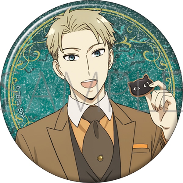 【굿즈-캔뱃지】 SPYxFAMILY 애니판 글리터 캔뱃지 로이드 포저