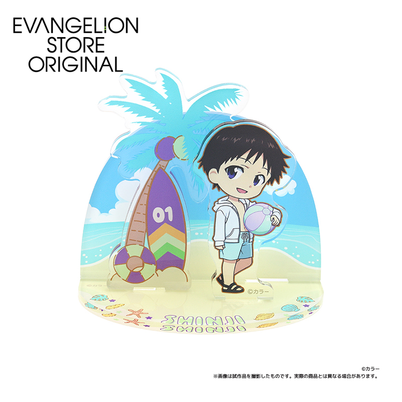 【굿즈-스탠드팝】 에반게리온 신극장판 아크릴 스탠드 썸머 페스티벌 데포르메 신지
