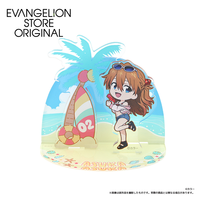 【굿즈-스탠드팝】 에반게리온 신극장판 아크릴 스탠드 썸머 페스티벌 데포르메 아스카