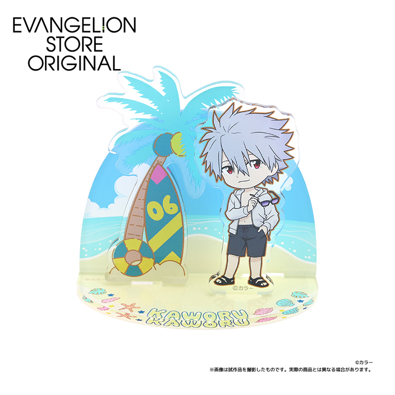 【굿즈-스탠드팝】 에반게리온 신극장판 아크릴 스탠드 썸머 페스티벌 데포르메 카오루