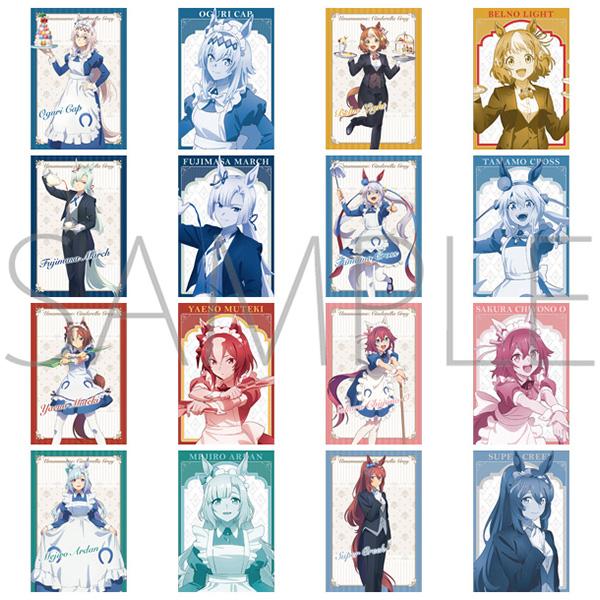 【굿즈-포스트카드】 우마무스메 B8 신데렐라 그레이 성굽제 메탈 포스트카드 CL (랜덤)