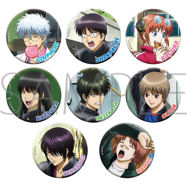 【굿즈-캔뱃지】 은혼 B8 3학년 Z반 긴파치 선생 캐릭터 뱃지 컬렉션 (랜덤)