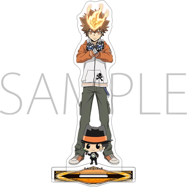 【굿즈-스탠드팝】 가정교사 히트맨 REBORN! 애니판 아크릴스탠드 리본&사와다 츠나요시