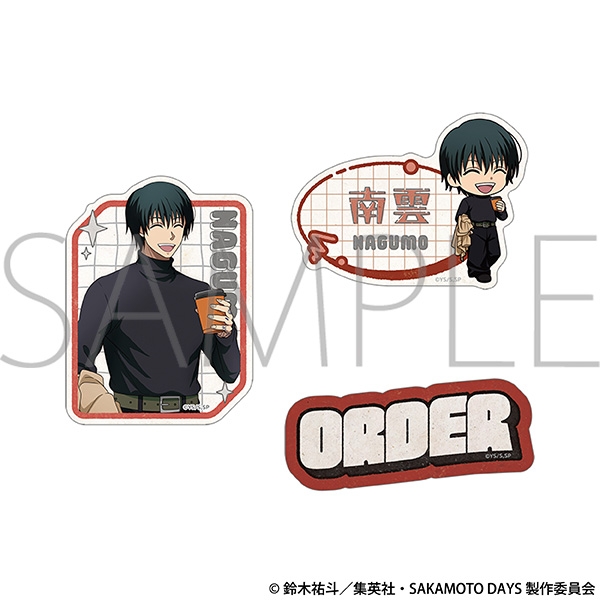 【굿즈-스티커】 사카모토 데이즈 애니판 스티커 세트 나구모