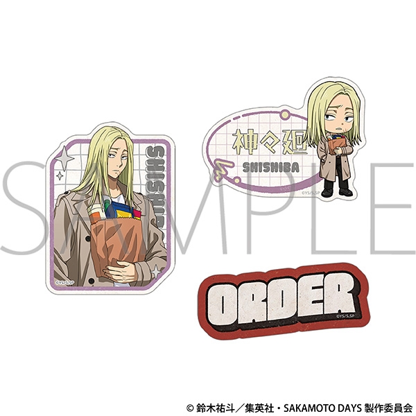 【굿즈-스티커】 사카모토 데이즈 애니판 스티커 세트 시시바