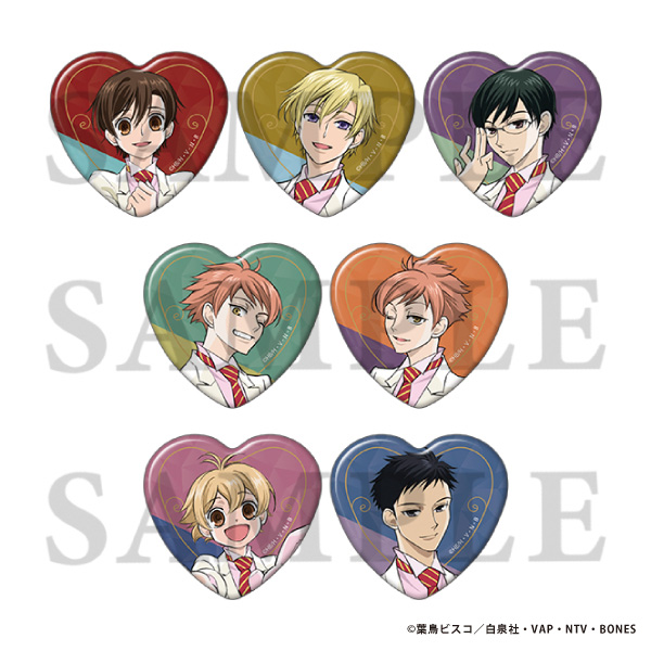 【굿즈-뱃지】 오란고교 사교클럽 B7 트레이딩 하트 캔뱃지 & Welcome!