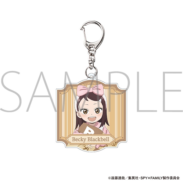 【굿즈-키홀더】 SPY&times;FAMILY 애니판 아크릴 키홀더 베키 블랙벨