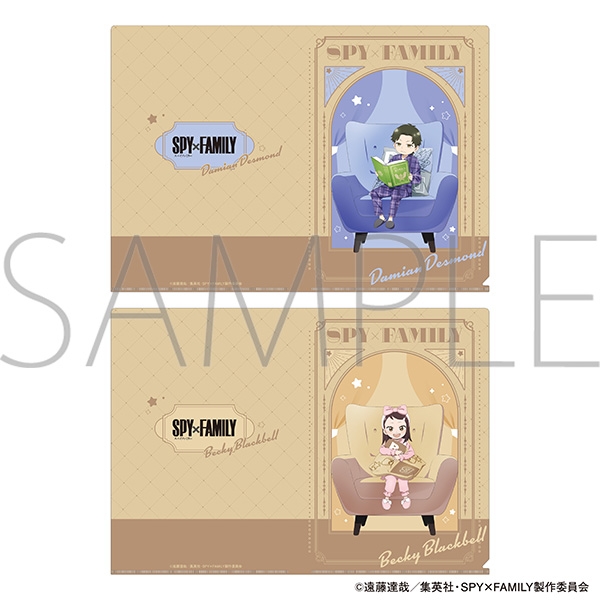 【굿즈-클리어파일】 SPY&times;FAMILY 애니판 클리어파일 세트 다미안&베키